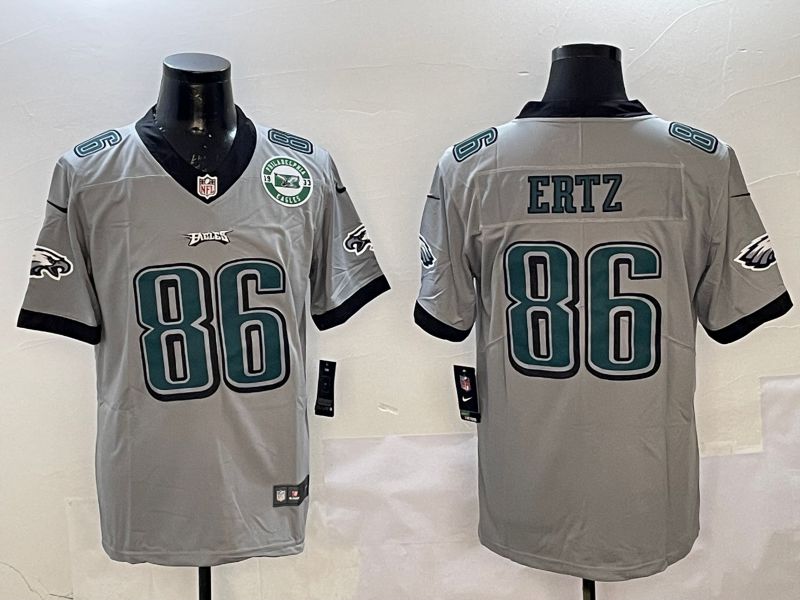 Men Philadelphia Eagles #86 Ertz Grey 2025 Nike Vapor Limited NFL Jersey style 2->philadelphia eagles->NFL Jersey